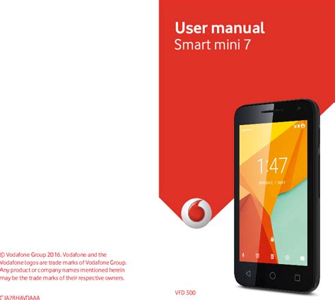 User manual Vodafone Smart mini 7 (English 